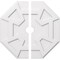Ekena Millwork Logan Architectural Grde PVC Contemporary Ceiling Medallion, Two Piece, 28"OD x 3"ID x 9 3/4"C x 1"P CMP28LG2-03000 - alternate 1